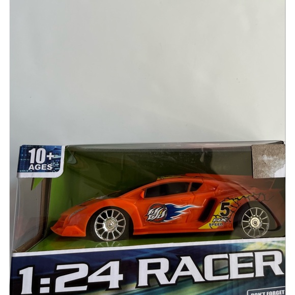 1:24 MHZ Orange Racer Remote Control Toy Car Ages 10+ - Picture 2 of 5